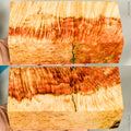Stabilized natural wood box elder burl block