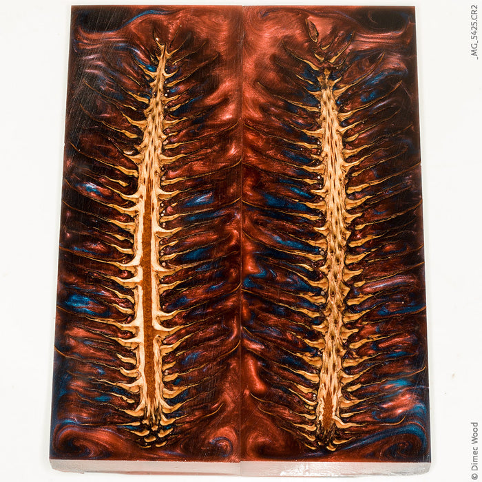 Stabilized pine cone hybrid panels