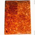 Stabilized red amboyna burl wood panels