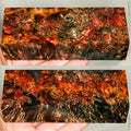 Stabilized wood box elder burl block