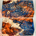 Stabilized wood box elder burl block