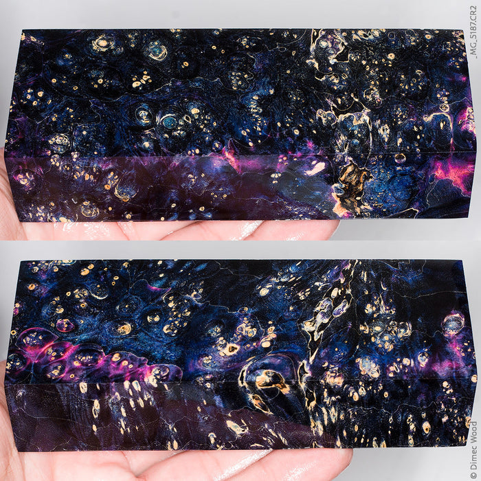 Stabilized wood box elder burl block