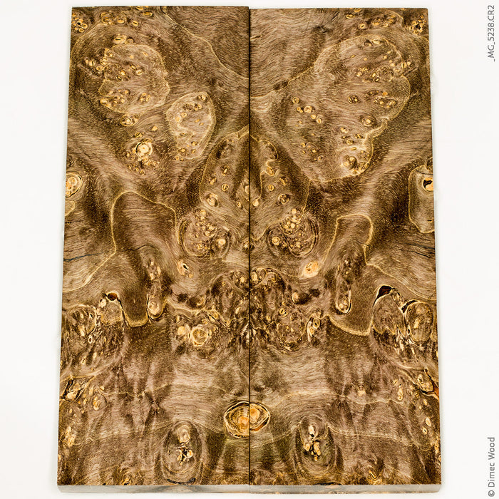 Stabilized wood box elder burl panels