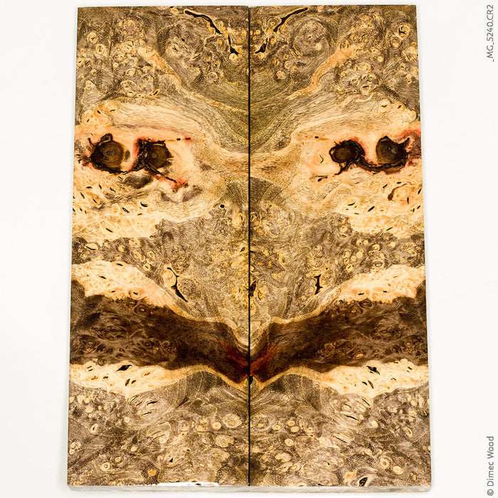 Stabilized wood box elder burl panels