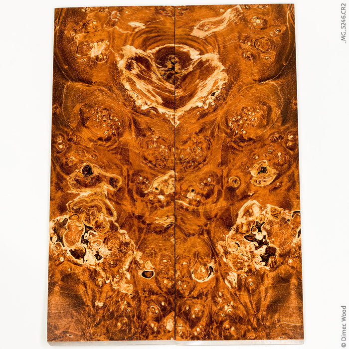 Stabilized wood box elder burl panels
