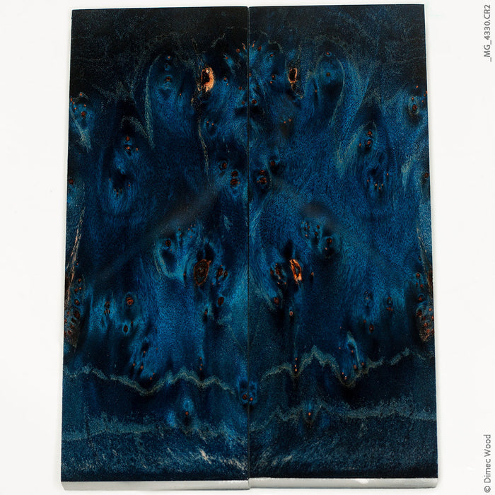Stabilized wood willow burl panels
