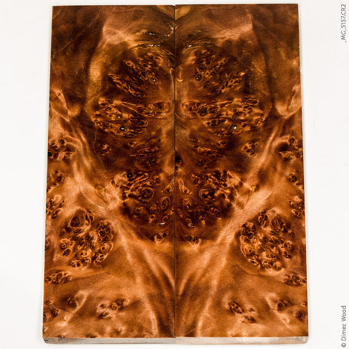 Stabilized wood willow burl panels