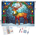Stained Glass Festive Reindeer
