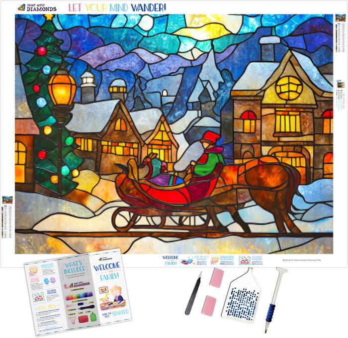 Stained Glass Sleigh Bells Ringing