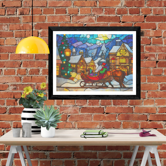 Stained Glass Sleigh Bells Ringing