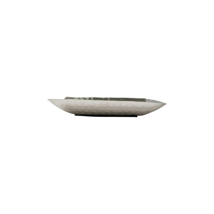 Stamped Antique Silver Aluminum Tray
