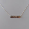 Sterling Letters Bar Necklace - Kappa Kappa Gamma