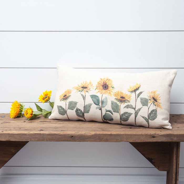 Sunflower Fields Pillow for Fall home decor from Magnolias Home Decor