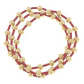 Canvas Style Talyah enamel beaded stretch bracelet set 3 piece for everyday gift from Magnolias Home Decor