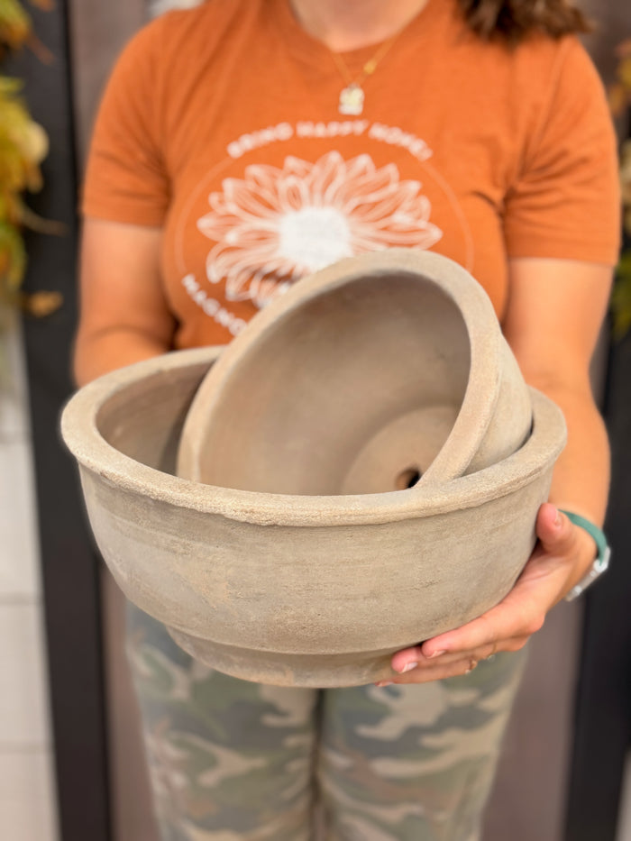Terra Cotta Scodella Pots - 2 Sizes