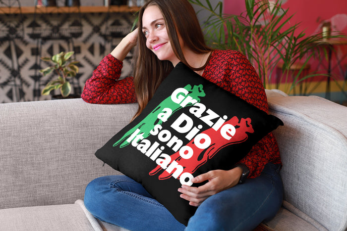 Thank God I'm Italian Decorative Throw Pillow Set (Pillow Cover and Insert)