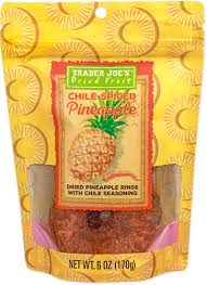 TRADER JOE'S CHILE SPICED PINEAPPLE 6 OZ #ROCK VALUE-ORDER BY TUESDAY EVENING OCT 27 ARRIVING NOV 04  FOR DELIVERY#