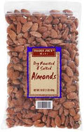 TRADER JOE'S DRY ROASTED AND SALTED ALMONDS 16 OZ #ROCK VALUE-ORDER BY TUESDAY EVENING OCT 27 ARRIVING NOV 04  FOR DELIVERY#