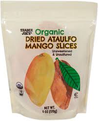 TRADER JOE'S ORGANIC DRIED ATAULFO MANGO SLICES 6 OZ #ROCK VALUE-ORDER BY TUESDAY EVENING OCT 27 ARRIVING NOV 04  FOR DELIVERY#