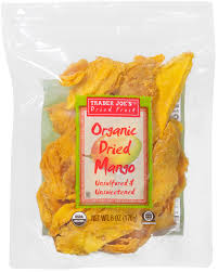 TRADER JOE'S ORGANIC DRIED MANGO UNSULFURED AND UNSWEETENED 6 OZ #ROCK VALUE-ORDER BY TUESDAY EVENING OCT 27 ARRIVING NOV 04  FOR DELIVERY#