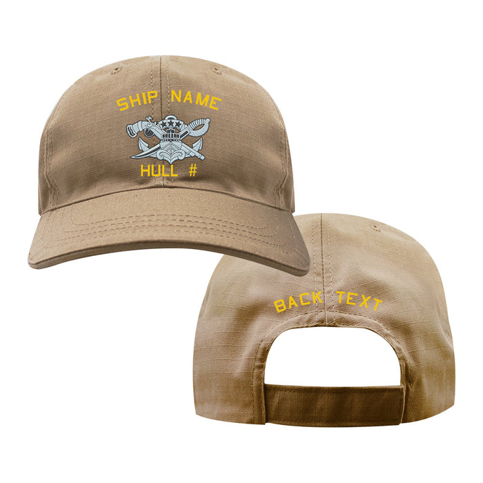 U.S. Navy Custom Ship Cap - Coyote - SWCC Master Hats and Caps