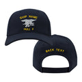 U.S. Navy Custom Ship Cap - Seal Trident Hats and Caps