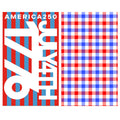 USA 250 Reversible Plaid Waffle Tea Towel