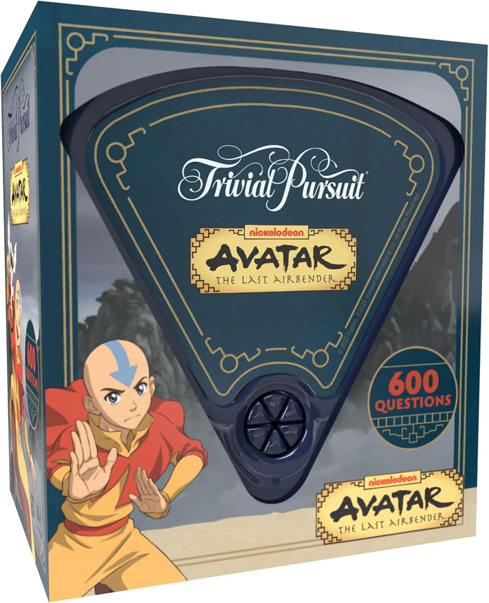 USAopoly Trivial Pursuit game box featuring Avatar: The Last Airbender with Aang on the cover.