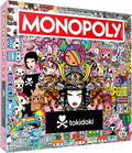 USAopoly Monopoly board game box featuring tokidoki characters and designs.