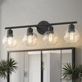 Vanity Light Fixtures with Clear Globe Glass Shades - [lohasled]