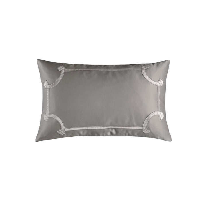 Vendome Small Rectangle Pillow Pewter 14x22