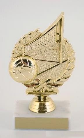Volleyball Wreath Trophy on Marble Base - Schoppy's Since 1921