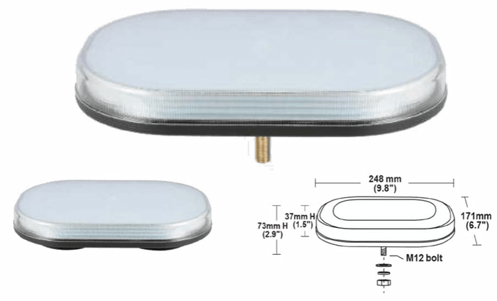 Micro light bar 248mmSize 246 - 270mmVSWD - 116M - AVSWDSRH Lighting