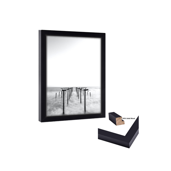32x9 PIcture Frame Black Wood 32x9 Picture or poster print