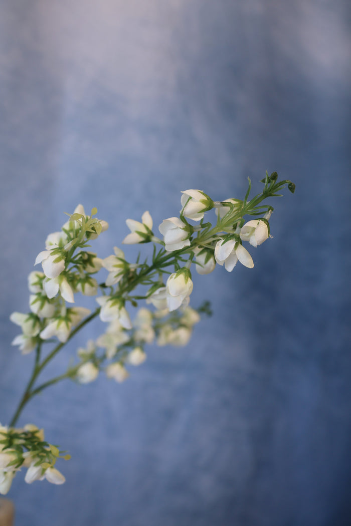 Silk white baby blossom spray outdoor safe for cottagecore transitional everyday home decor from Magnolias Home Decor
