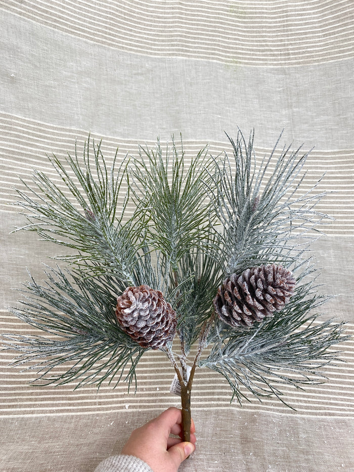 Winter Whimsy Long Needle Pine Pick